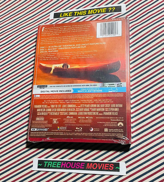 Friday the 13th Limited Edition Steelbook 4K Blu-ray New