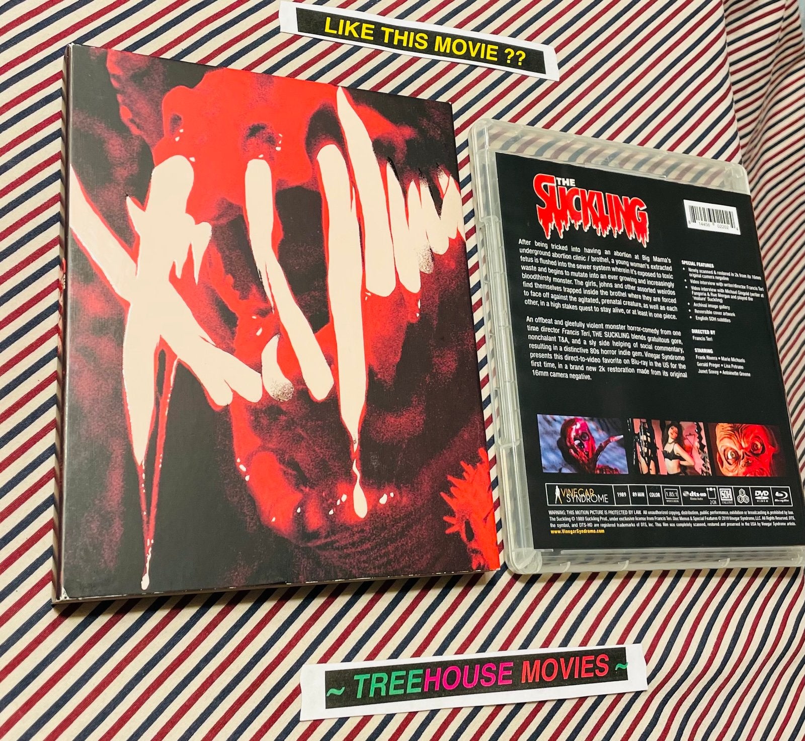 Vinegar Syndrome The Suckling Blu-ray with Rare Slipcover New
